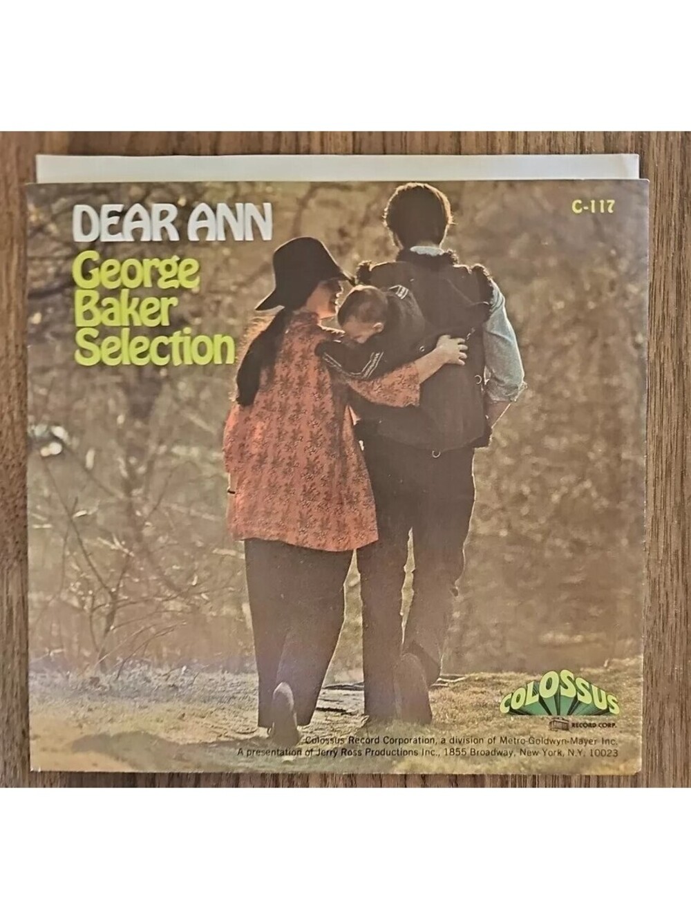 George Baker Selection Picture Sleeve Only (DEAR ANN)